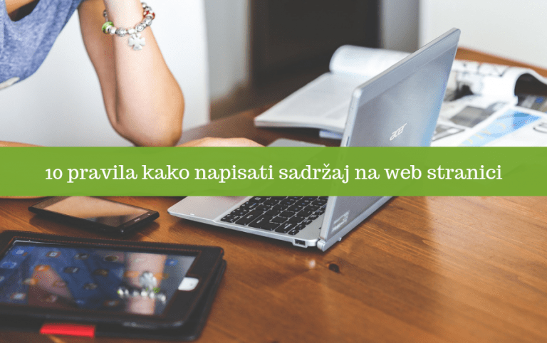 10 pravila kako napisati sadržaj na web stranici