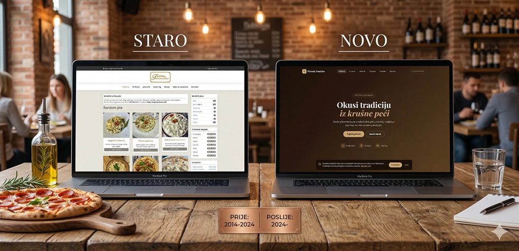 pizzeria tomislav old vs new